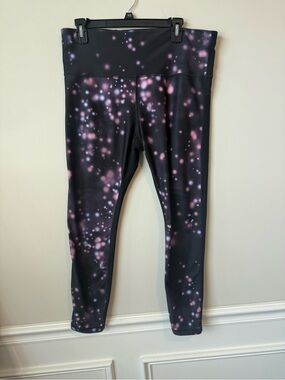 GAP blackout  active Leggings with Galaxy Print size XL